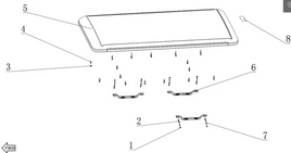 Kandi Kruiser Element OEM Roof Components (4P)