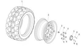 Kandi Kruiser Element OEM Wheel System Components (4P)