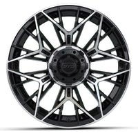 WHEEL, STELLAR 15X7 BLACK W/ MACHINED FACE