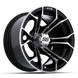 Wheel, Spyder 12x7 Et-.25 Mfb W/SS Cap