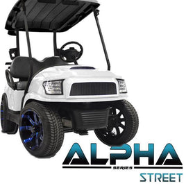 White Alpha (PREC) Front Cowl w/ Street Grill & Headlights