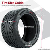 Tire, 12" GTW Fusion Steel Belt Radial 215/40-R12 4PR