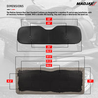 G300 Alum Seat Kit w/Std Black Cushions-CC DS