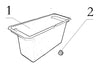4 Passenger Kandi Element OEM Ice Bucket & Storage Assembly