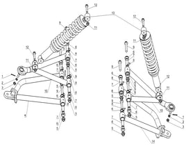 Kandi Innovator E10K UTV Front Suspension Assembly