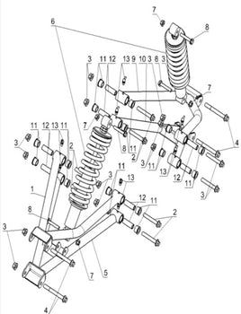 REAR SUSPENSION diagram