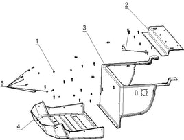 CABIN FLOOR & REAR TRIM diagram