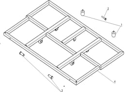 Kandi Innovator E10K UTV Cargo Bed Frame Assy