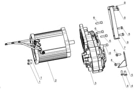 Kandi Innovator E10K UTV Rear Power Assembly