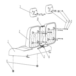 Kandi Innovator E10K UTV Seat Assembly