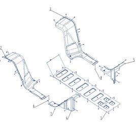 Kandi Innovator E10K UTV Side Trim & Skid Plate