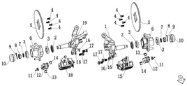 Kandi Kruiser OEM Brake Caliper Parts