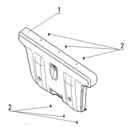 Kandi Cowboy E10K UTV Rear Bumper Parts