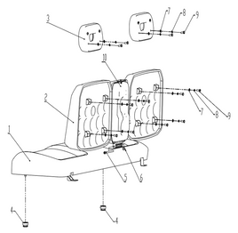 Kandi Cowboy E10K UTV Seat Assy