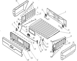 Kandi Innovator E10K UTV Cargo Bed Assy