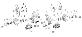 Kandi Kruiser 4P Pro Forward Brake Caliper Assembly