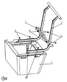 Kandi Kruiser OEM Front Seat Frame Assy (6P)