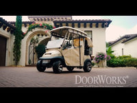 Canyon Lake Mobile Track-Style Golf Cart Enclosures (6 Passenger 112"-116" Extended Roof)