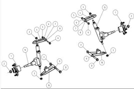 Mini Golf Cart — FRONT SWINGARM