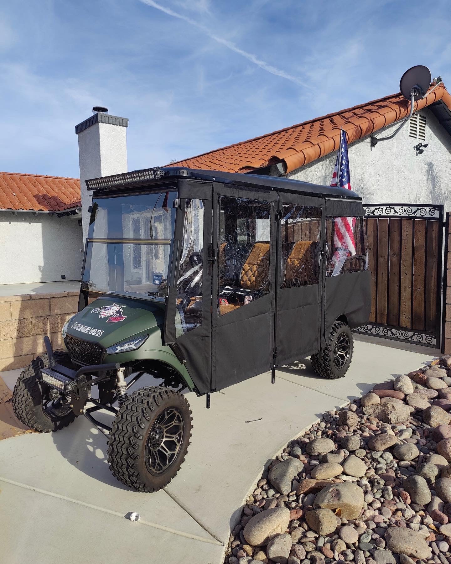 EZGO Shuttle 6 | L6/S6 | Cushman Hinged Golf Cart Enclosure (2021