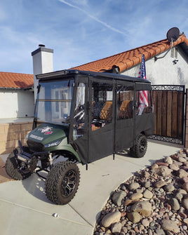 EZGO Shuttle 6 | L6/S6 | Cushman Hinged Golf Cart Enclosure (2021+)